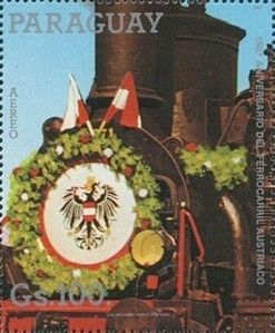 Decorated Steam Locomotive
