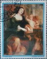 Saint Cecilia playing the organ; P. P. Rubens