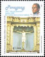 Crucifix and Pope John Paul II