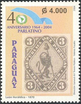 Heraldic Lion stamp of 1870