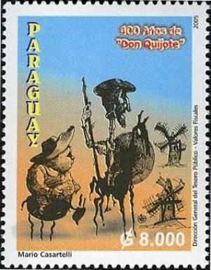 Don Quixote, Sancho Panza and Windmills