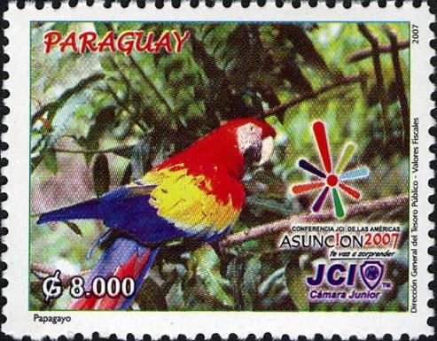 Scarlet Macaw (Ara macao), Emblem