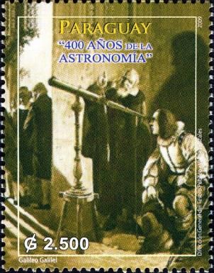 Galileo Galilei with Telescope
