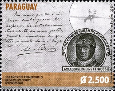 First Flight of Silvio Pettirossi in Paraguay