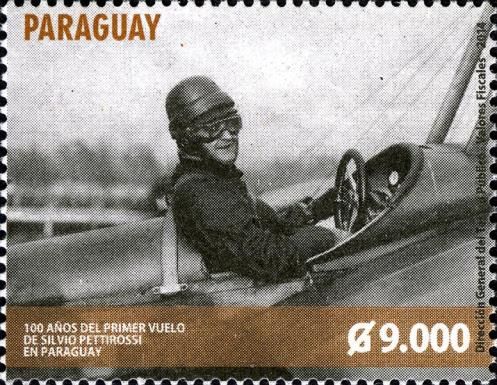 First Flight of Silvio Pettirossi in Paraguay