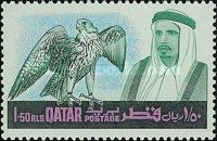 The Emir of Qatar and Falcon (Falco sp.)