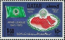 Flag and Map of Arab States