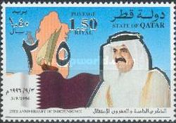 Map, National Flag and Sheikh Hamad