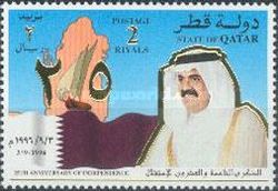 Map, National Flag and Sheikh Hamad