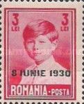 Michael I of Romania (*1921) - overprinted