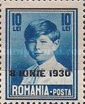 Michael I of Romania (*1921) - overprinted