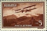 Aircraft Farman F60 'Goliath' over landscape