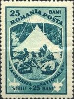 Overprint on Michel nrs 437-442 with Mamaia 1934