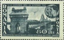 50th anniv. of Saligny bridge over river Danube,Cernavoda