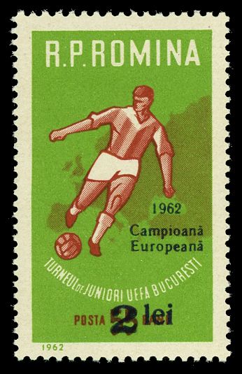 Junior Football Tournament U.E.F.A. - overprinted