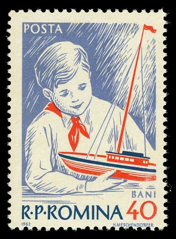 Boy with Model Sailing Boat