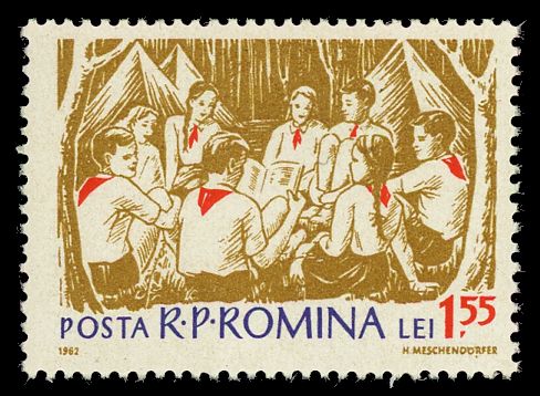 Young Pioneers in Tent Camp