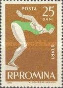 Woman Swimmer on Starting Block