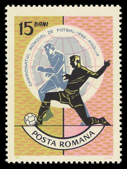 Football players in front of globe