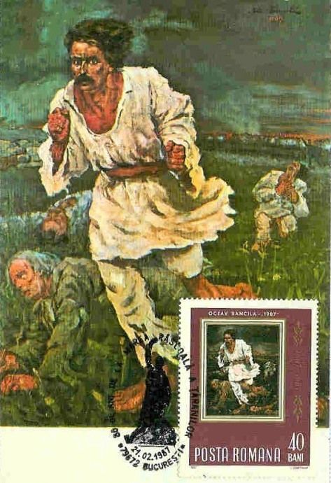 "Scene of the Rising of 1907" by Octav Bancila (1872-1944)