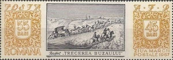 "Crossing of Buzau River" by D.-A.-M. Raffet (1804-1860)