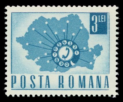 Telephone Dial and Map of Romania