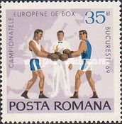 Boxers, Referee and Map of Europe