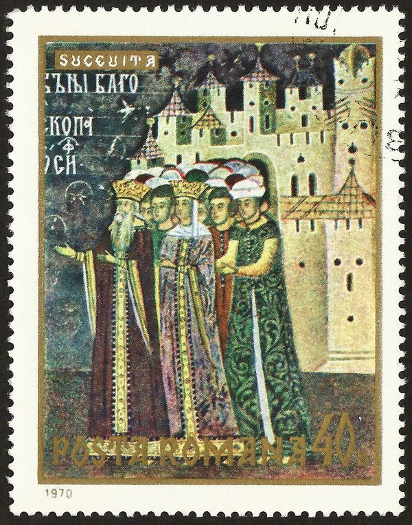 Prince Alexander the Good and His Family, Sucevița Monastery
