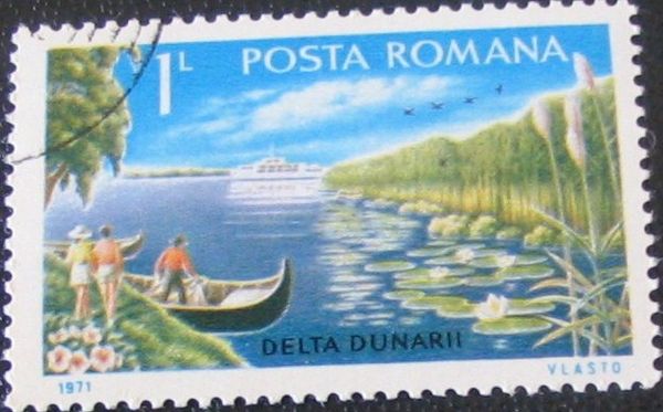 Fishing Punt and Tourist Launch, Danube Delta