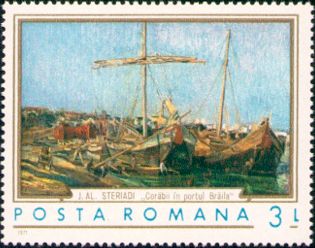 Ships in the Port of Brăila, Jean Alexandru Steriadi
