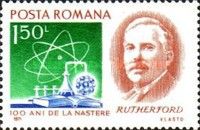 Ernst Rutherford and atomic symbol