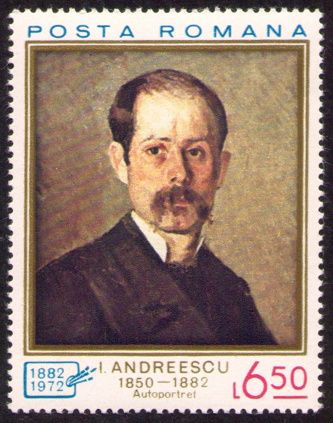 Self portrait by Ion Andreescu (1850-1882)