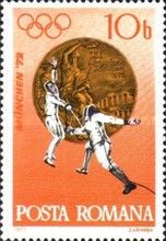 Fencing and bronze medal