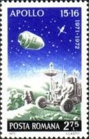 Moon buggy and command module