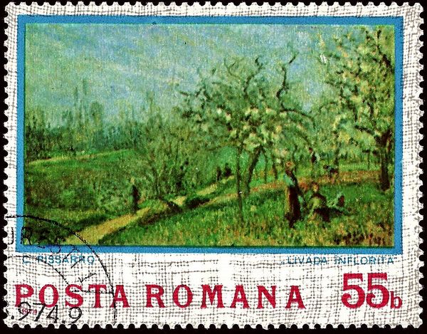 Orchard in Bloom, Camille Pissarro (1830-1903)
