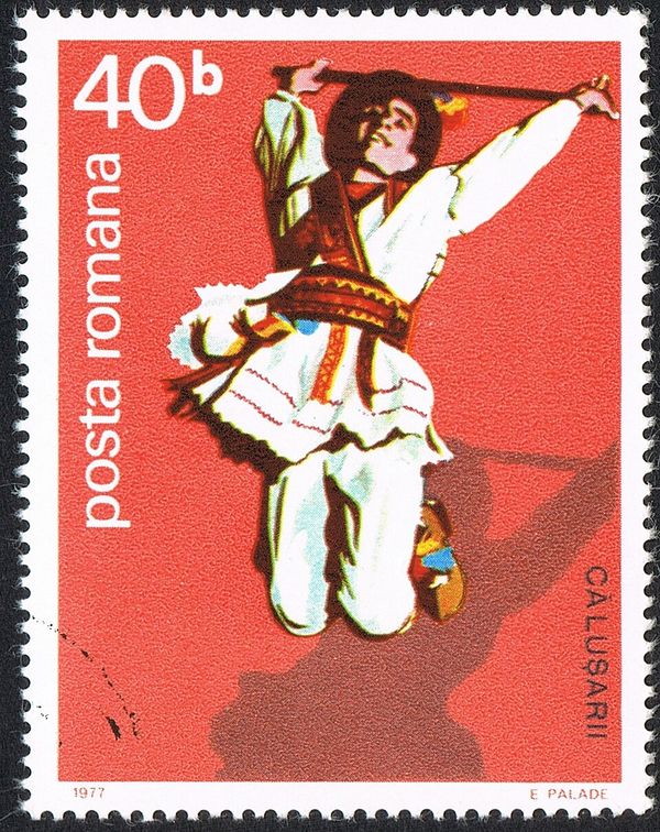 Călușari Folk Dancers