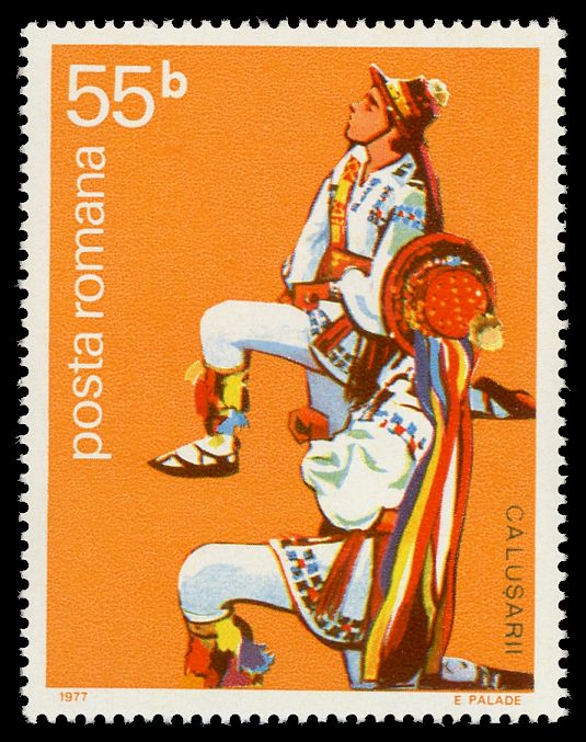 Călușari Folk Dancers