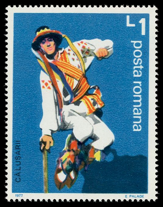 Călușari Folk Dancers