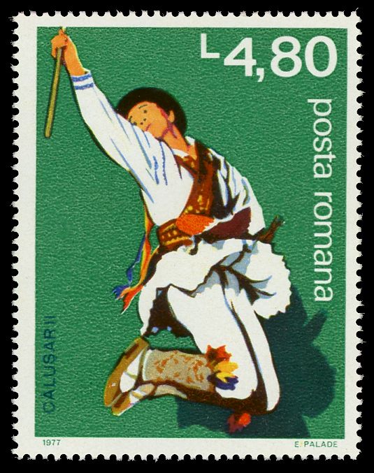 Călușari Folk Dancers