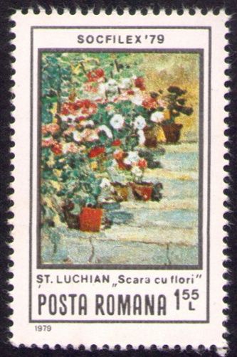 Stairs with Flowers, Ștefan Luchian