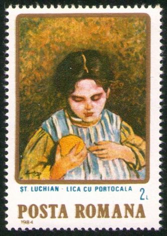 Lica with Orange, Ștefan Luchian (1868-1916)
