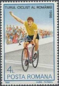 Cyclist at Finish