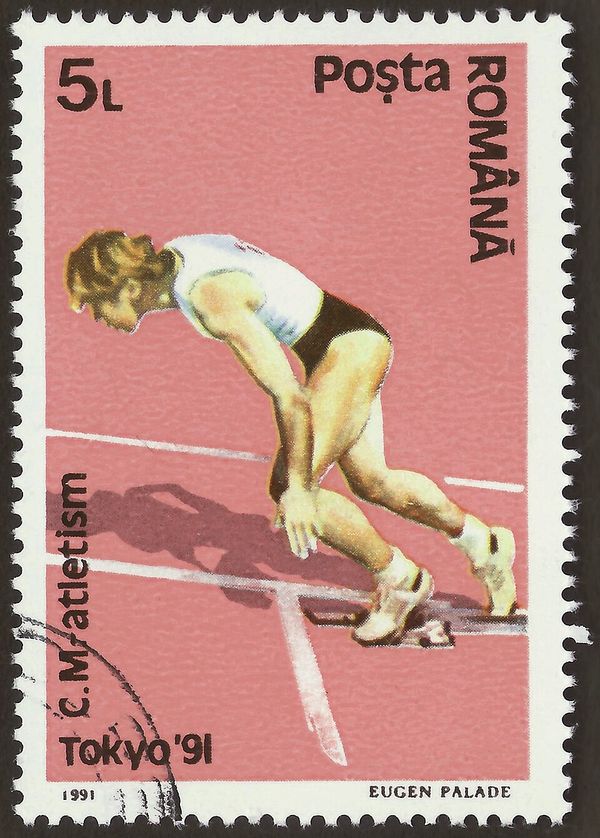 Runner at the Starting Blocks