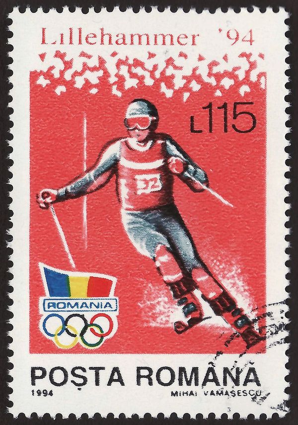 Downhill skiing