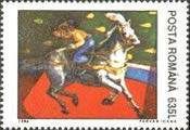 Clown on Horse (Equus ferus caballus)