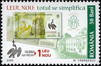 10,000 Old Lei to 1 New Leu