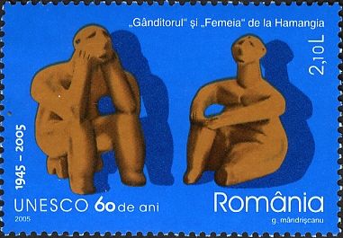 "Thinker" and "Seated Woman"