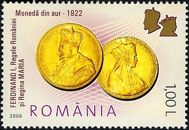 50 Lei Coin with Ferdinand I, 1922
