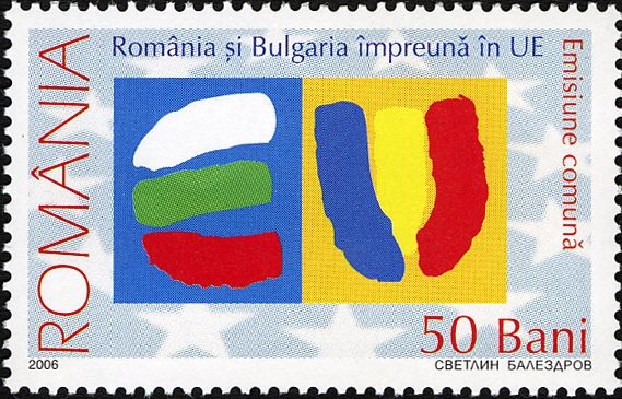 Inscription "EU" in the National Colors of Each Country