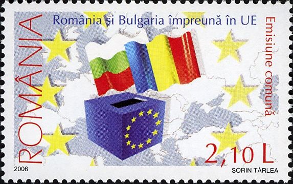 Flags over Ballot Box, Map of Europe